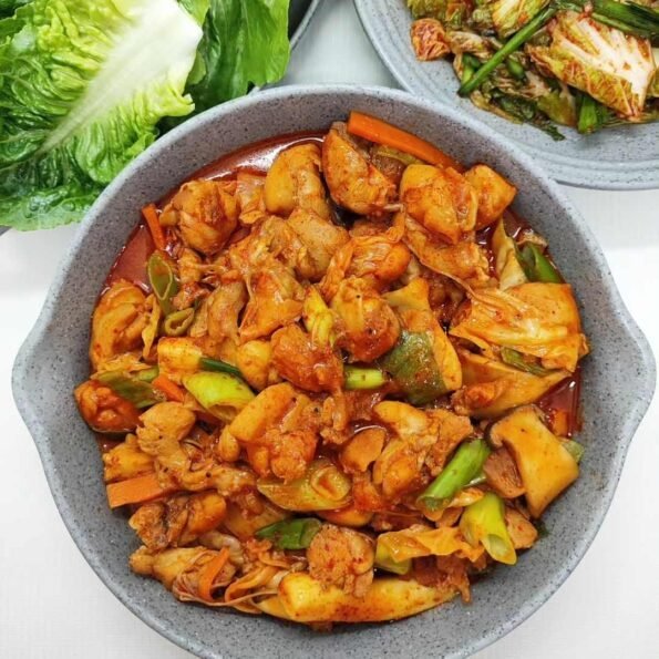 Dakgalbi - korean spicy stir fried chicken