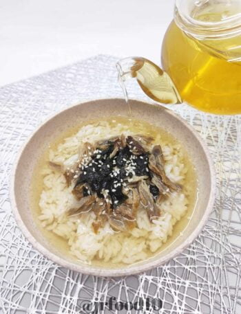 Ochazuke , green tea over rice