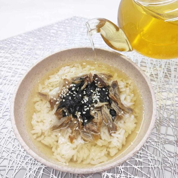 Ochazuke , green tea over rice