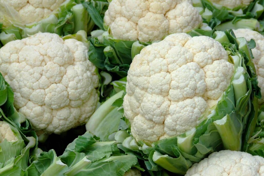 a bulk of cauliflower