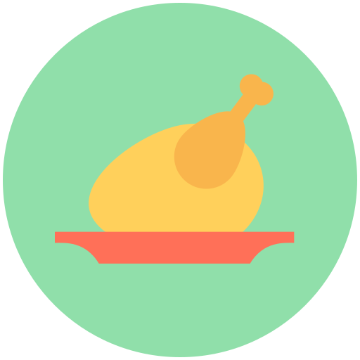 roast chicken icon