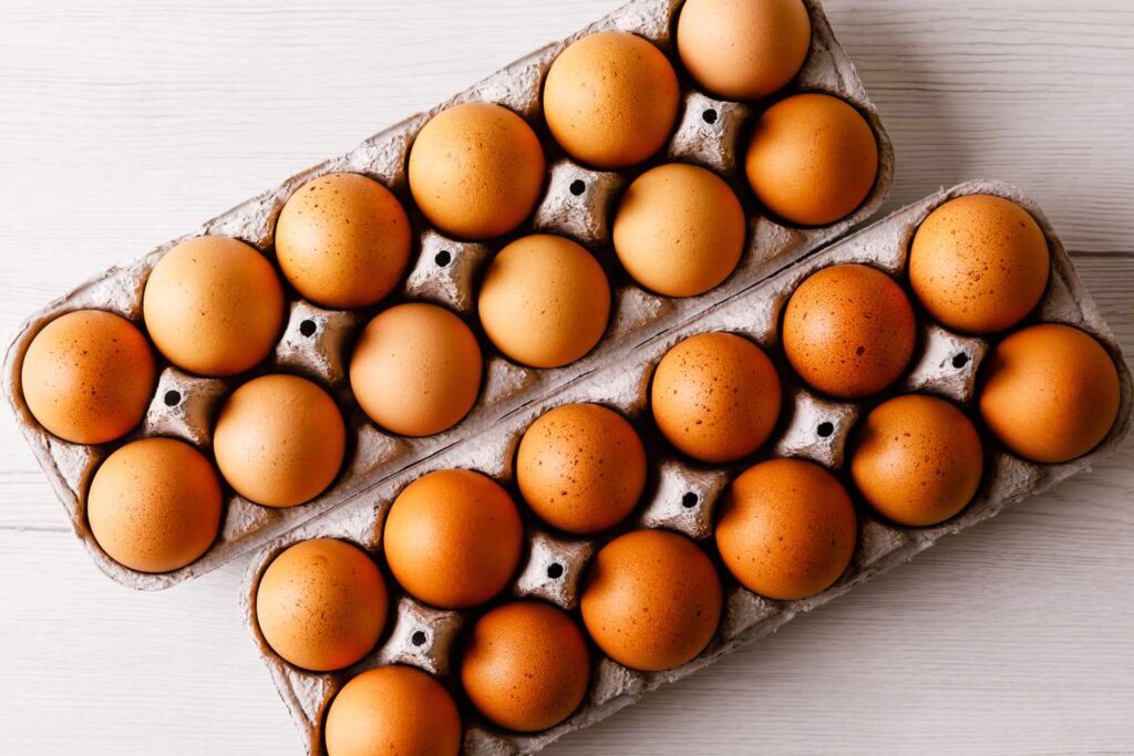 2 rack of eggs