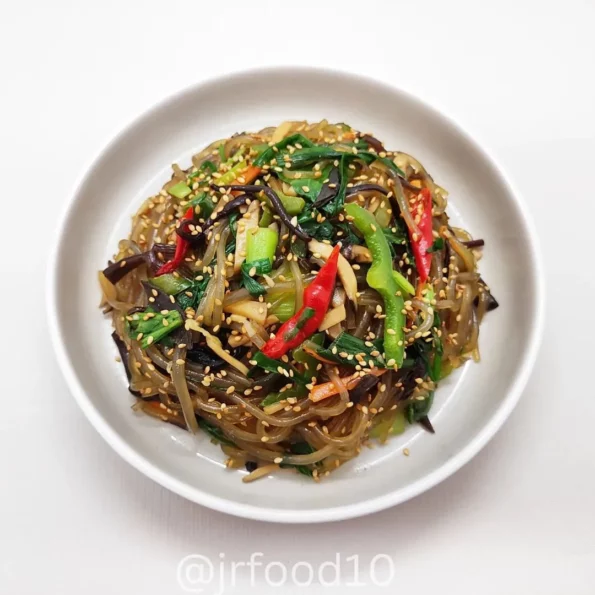 Korean Glass Noodles (Japchae)