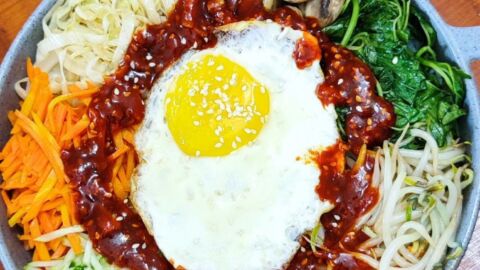 Bibimbap Sayur (Vegetable Bibimbap)