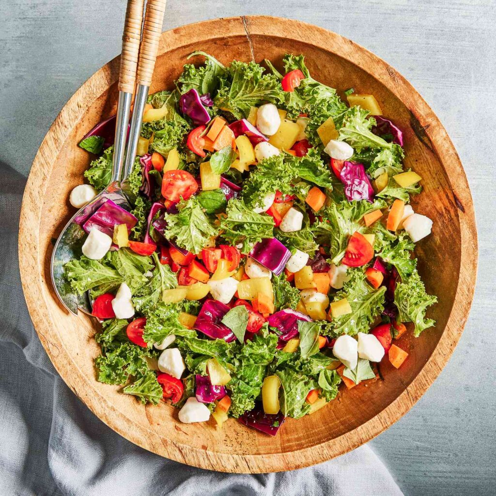 Why Salad Is Lowkey Ruining Your Hormones? 1 eat the rainbow chopped salad with basil mozzarella beauty 184 278133 4000x4000 ef8f3f0ad7134d2b860c51f5e7b38ce5 1